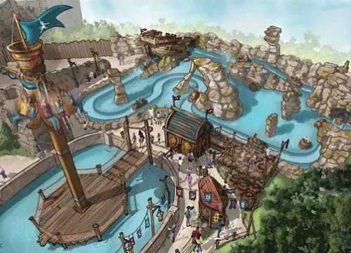 Hansa-Park Awilda's Adventure Ride Konzeptzeichnung