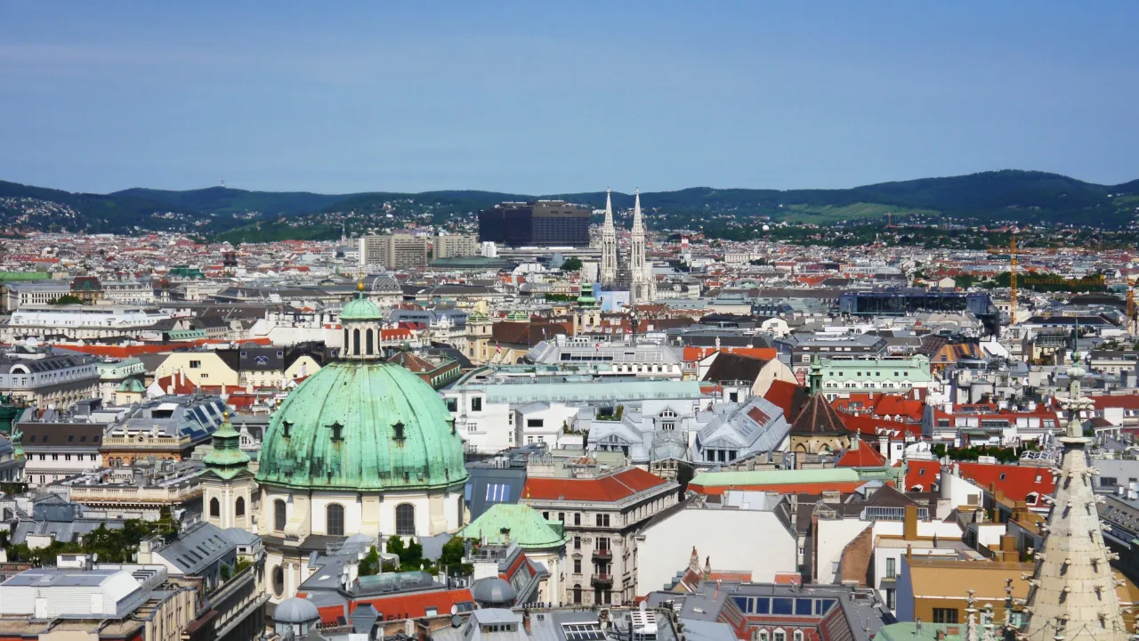 Wiedeń panorama miasto