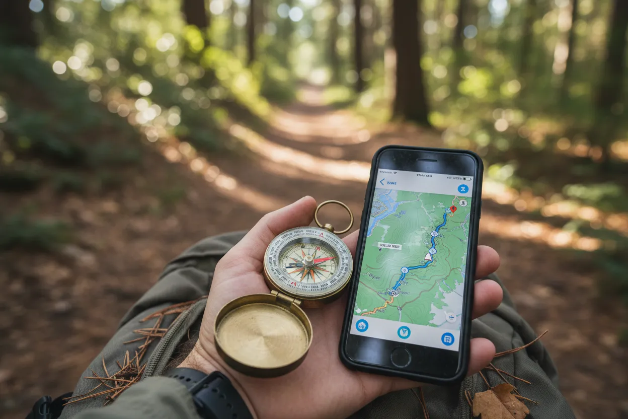 dokumenty podr&oacute;żne, apteczka podr&oacute;żna, telefon z mapami offline