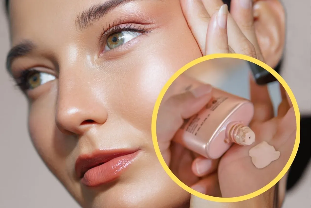 swatche kremu bb golden rose na sk&oacute;rze