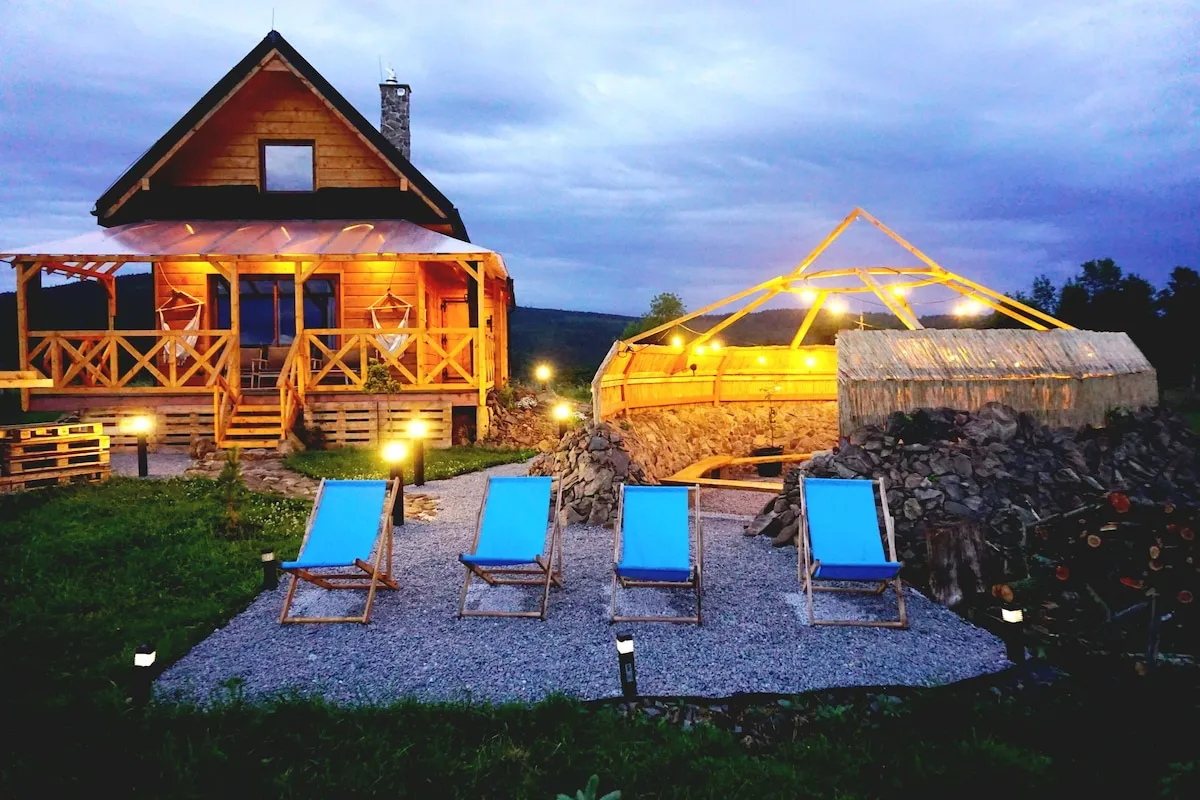 Jezioro Nyskie domki z jacuzzi i widokiem