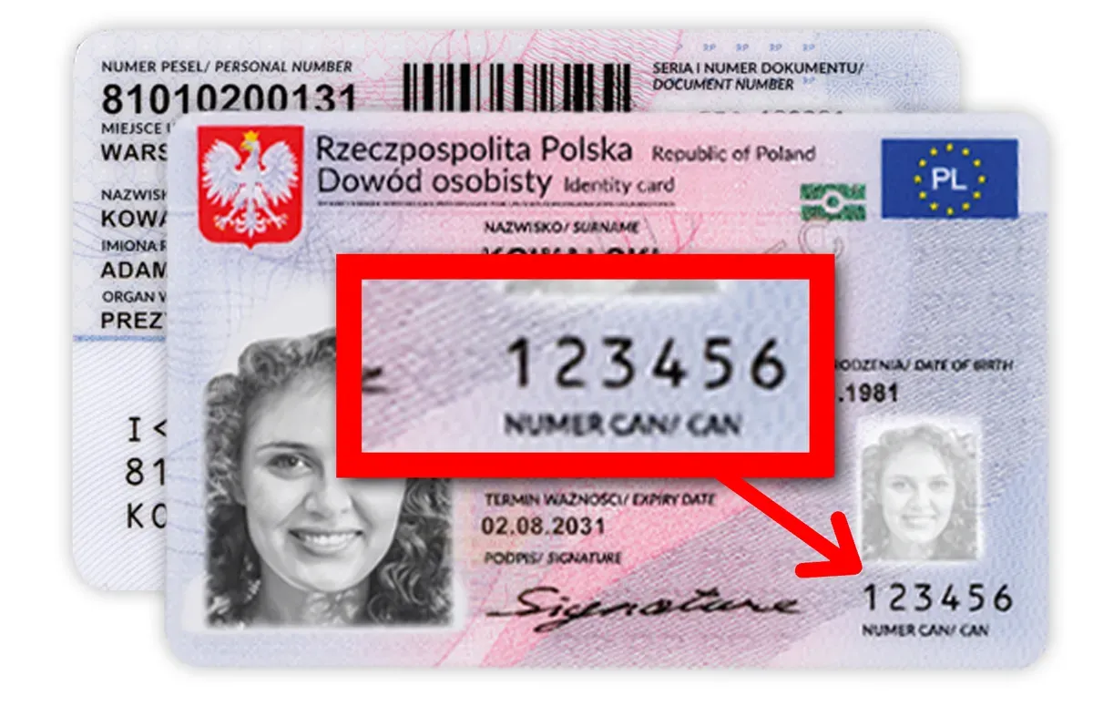numer paszportu a numer can zdjęcie