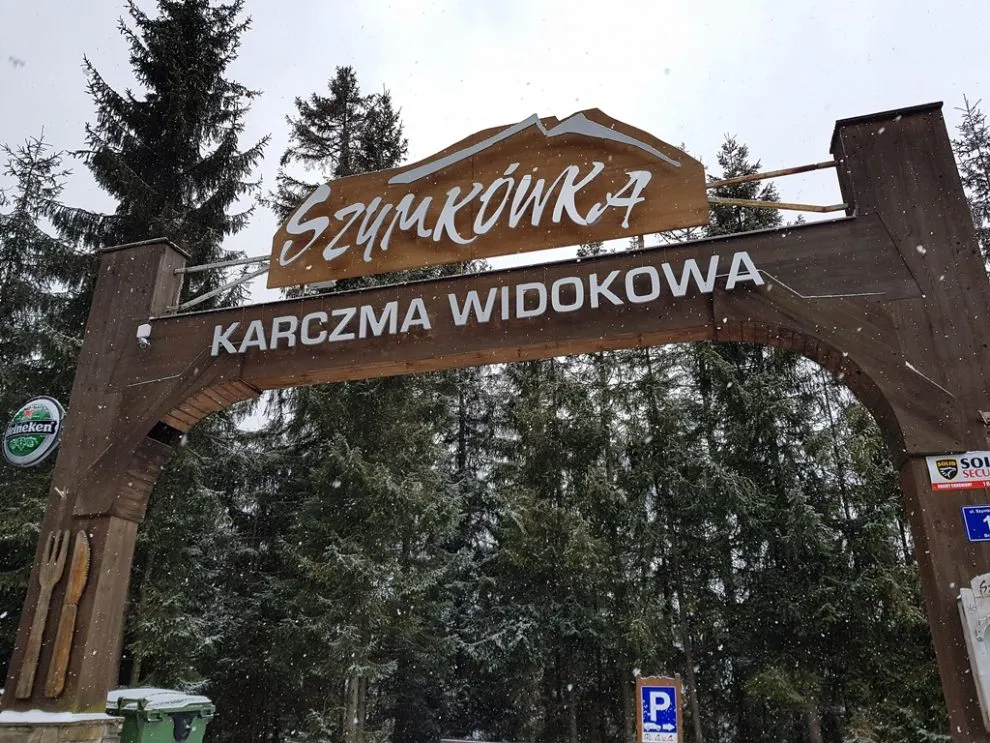 Karczma Widokowa Szymkówka panorama Tatr