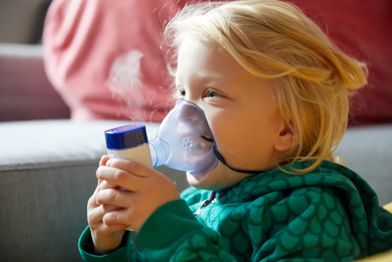 Prawidłowa pozycja do inhalacji u dorosłego