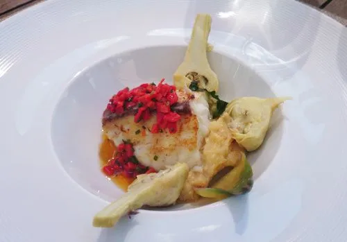 Plat gastronomique Bourges Le Cercle