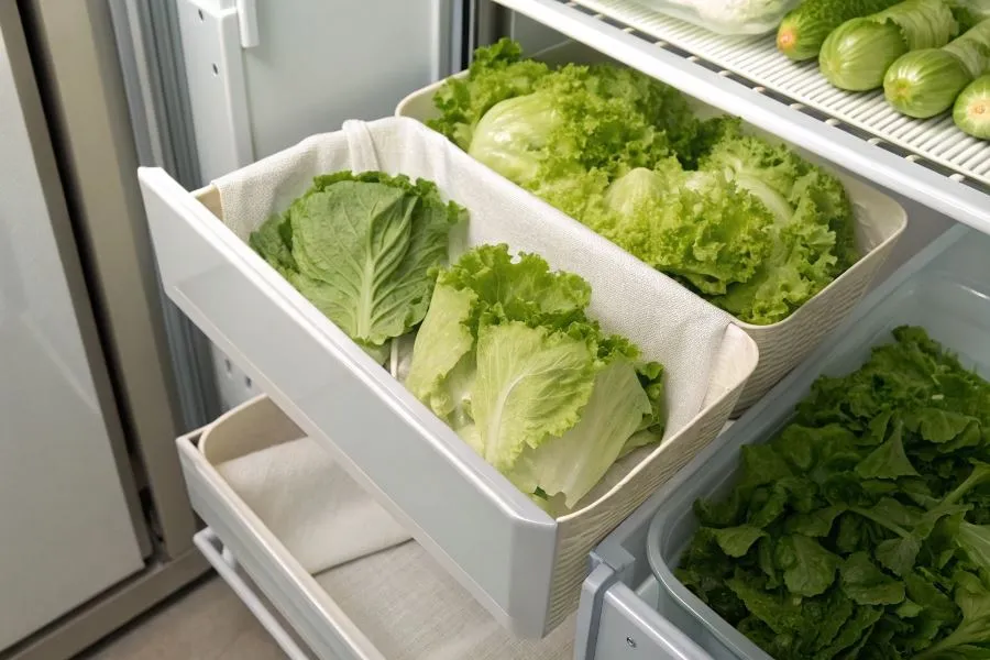 przechowywanie sałaty w pojemniku