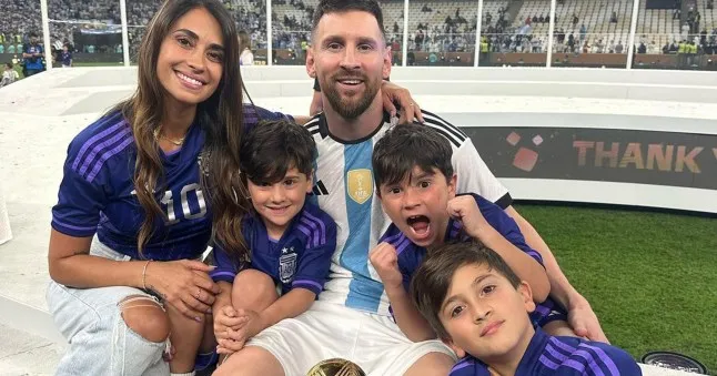 Antonela Roccuzzo i Lionel Messi razem
