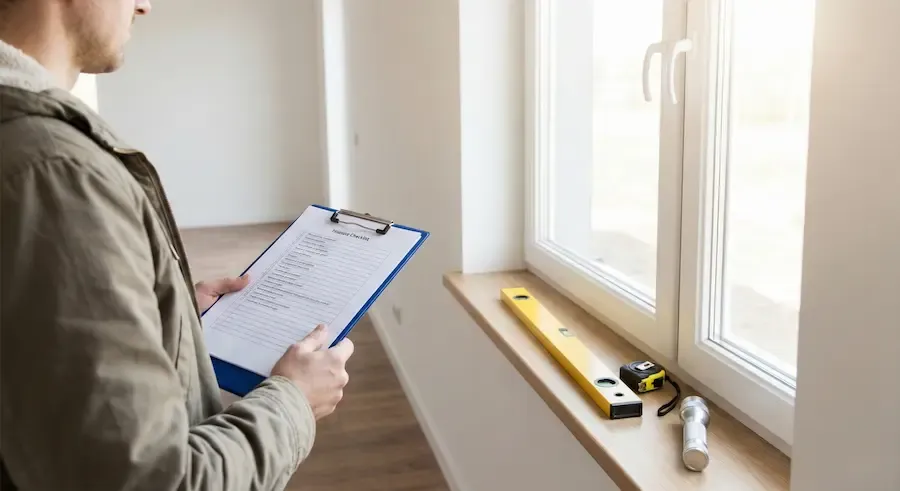 Szczegółowa kontrola okien i drzwi podczas odbioru mieszkania