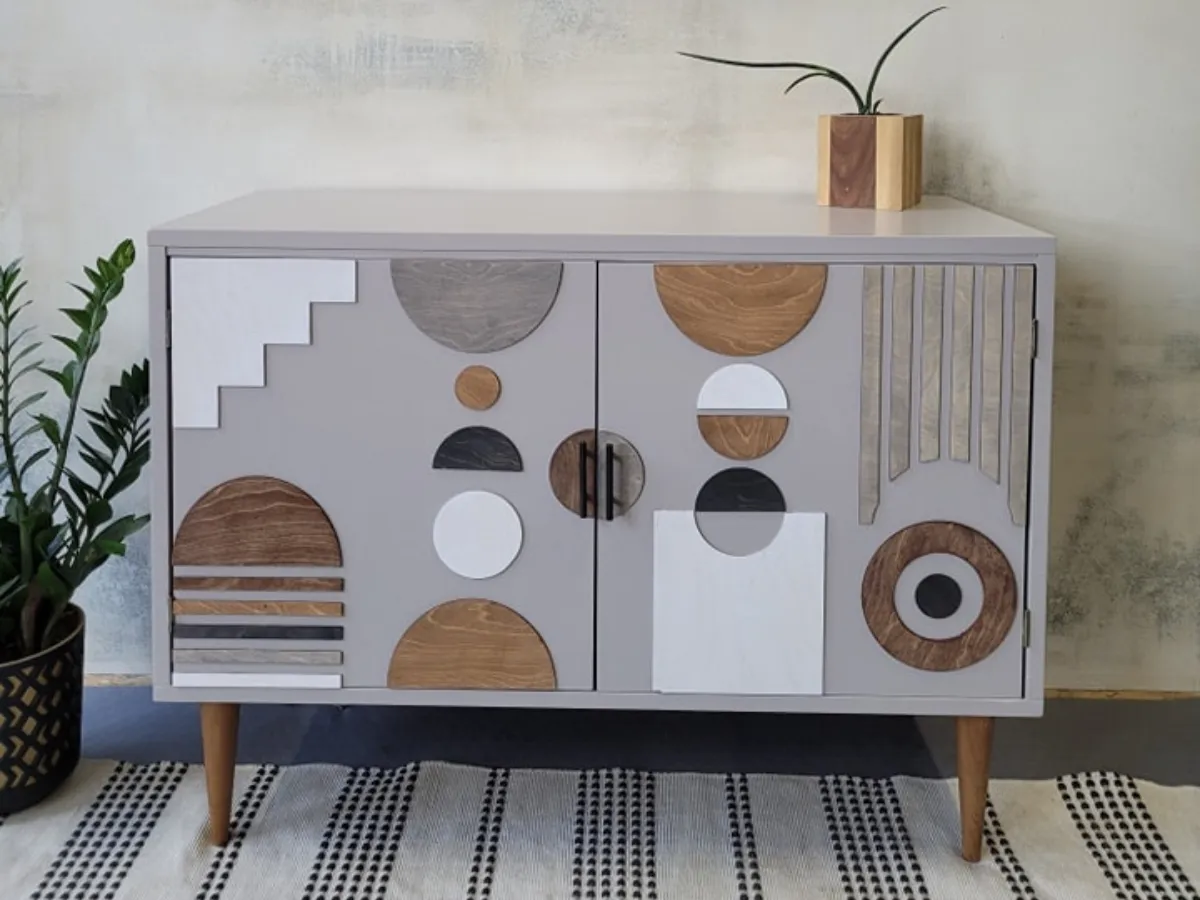 inspiracje malowane meble ze sklejki