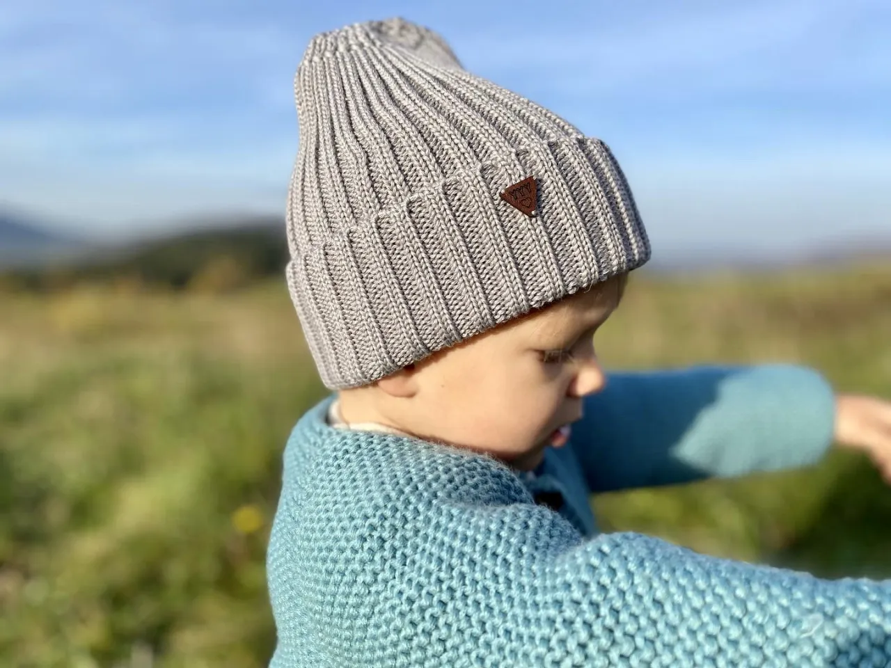wełna merino czapka dla dziecka zima