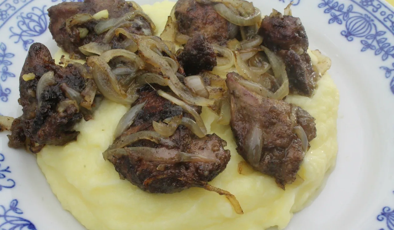 wątr&oacute;bka z kurczaka po usmażeniu