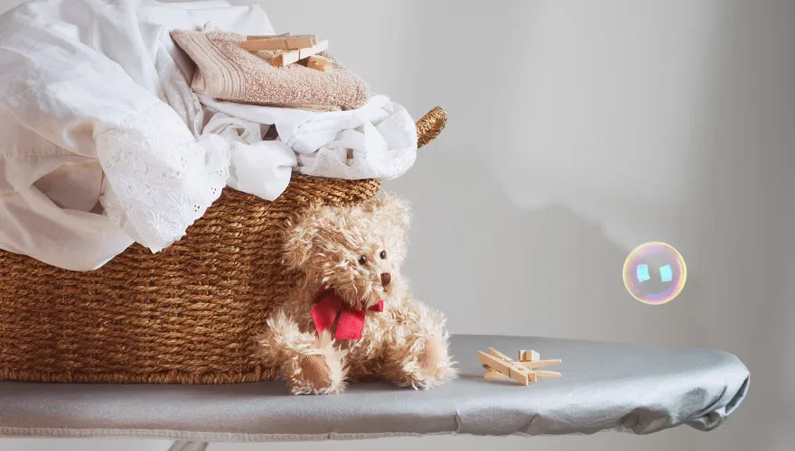 Pranie pluszaków w pralce woreczek