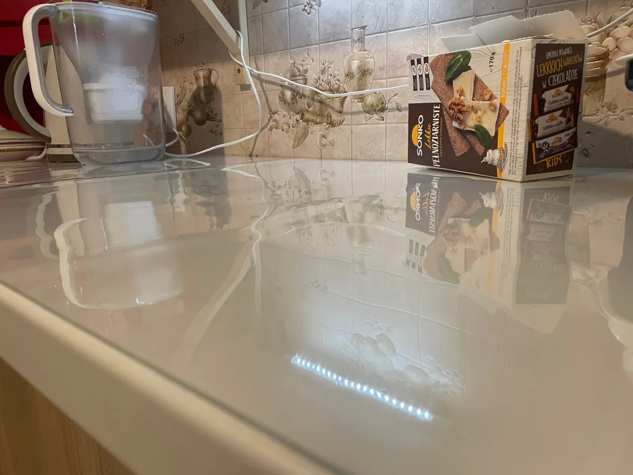 ochrona szklanego stołu podkładki maty