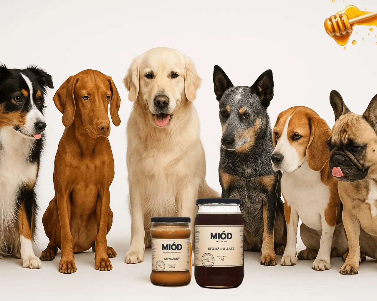 Pies jedzący miód dawkowanie