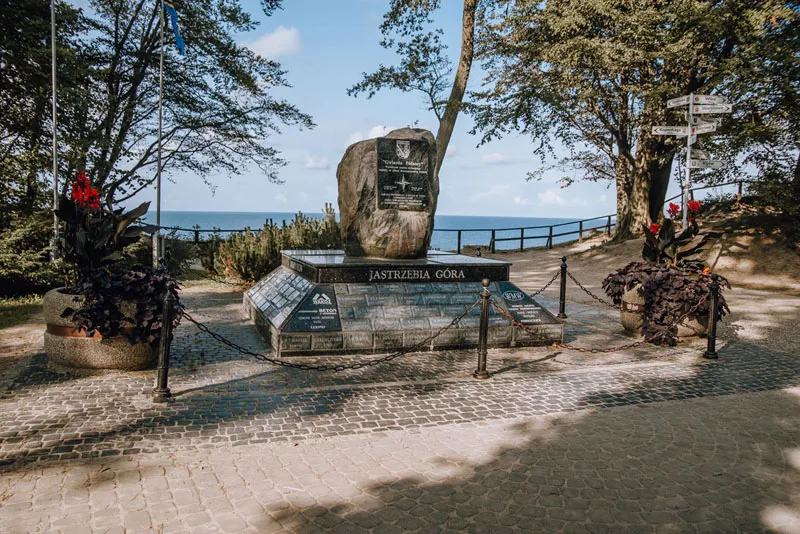 Jastrzębia G&oacute;ra klif i Gwiazda P&oacute;łnocy