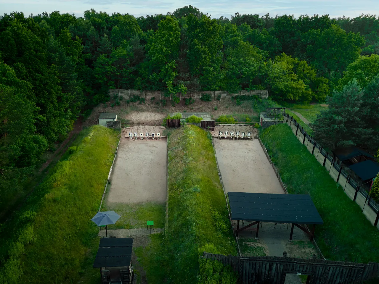 Strzelnica Legia Rembert&oacute;w widok z g&oacute;ry