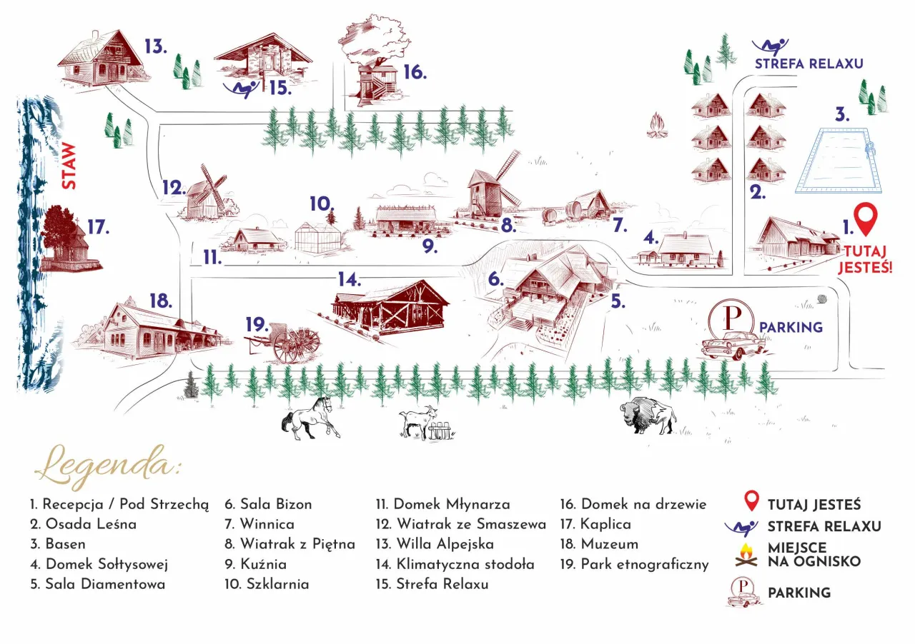 noclegi w skansenie polska mapa