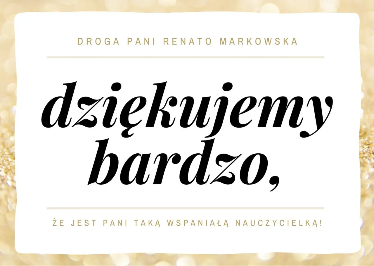 kartka podziękowania dla nauczyciela, list dla wychowawcy