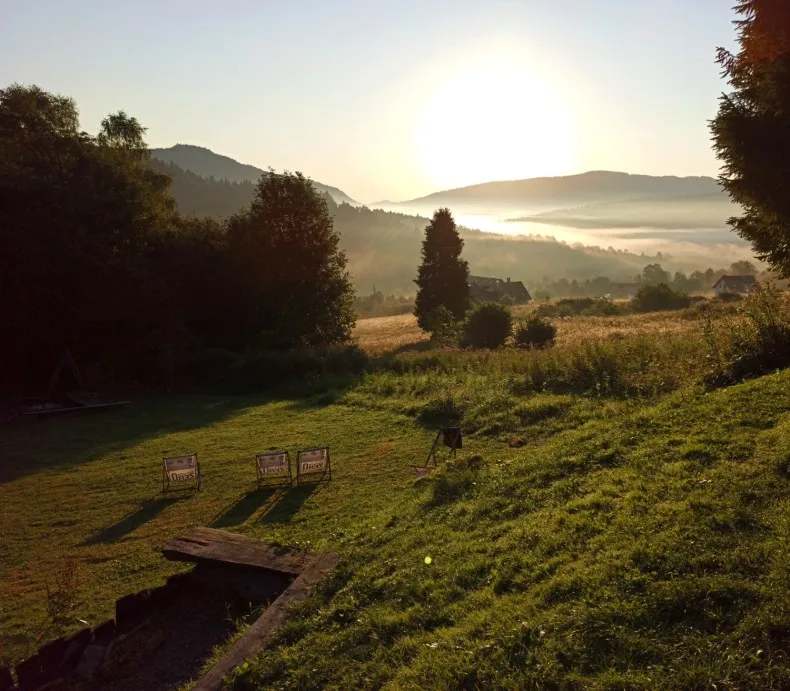 Bac&oacute;wka pod Honem widok z tarasu