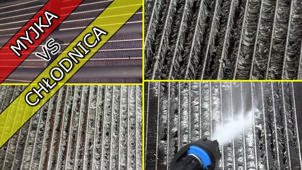 uszkodzone lamele chłodnicy samochodowej