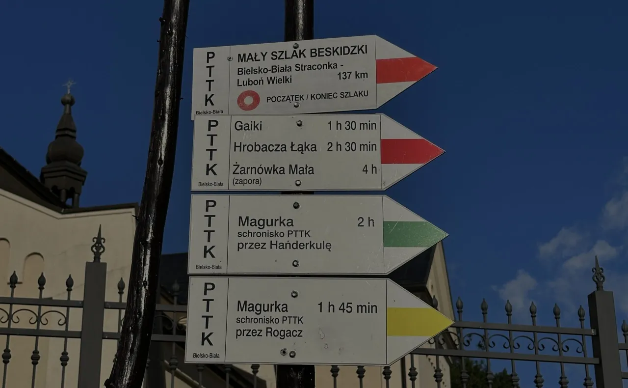 Znaki szlak&oacute;w g&oacute;rskich PTTK