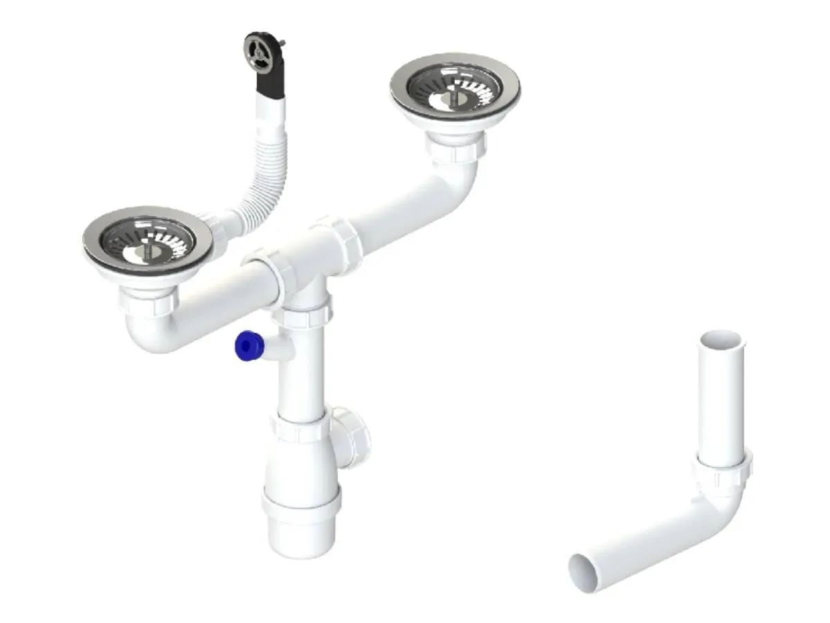 typy syfonów do zlewu dwukomorowego