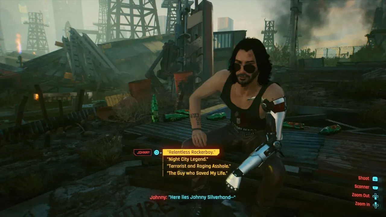 Cyberpunk 2077 Johnny Silverhand grave location map