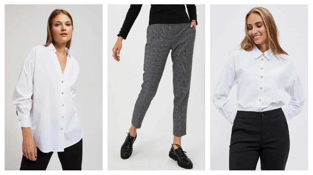 r&oacute;żne sposoby noszenia koszuli damskiej