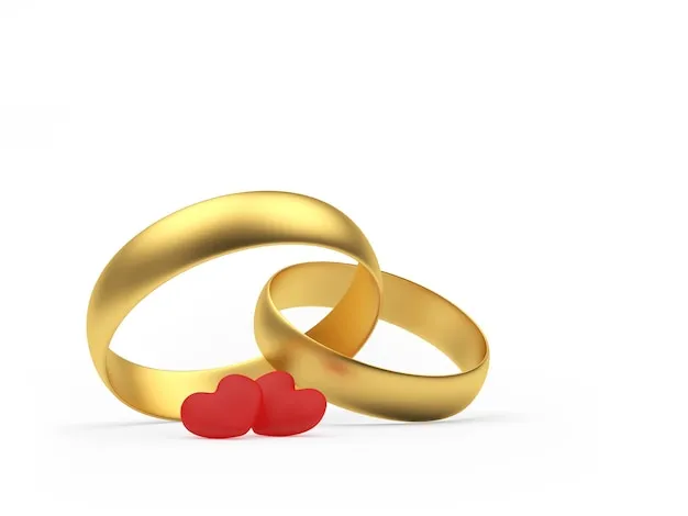 dwie obrączki i złamane serce symbol zdrady
