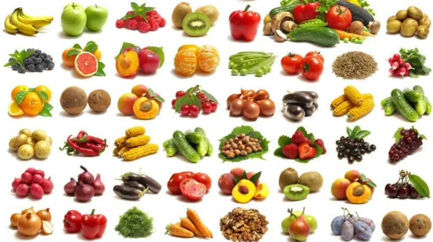 różne warzywa do rozpoznania