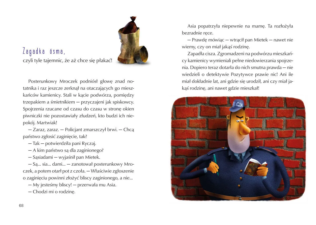 Detektyw Pozytywka postać z książki