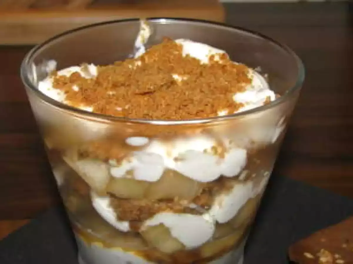Verrine poire mascarpone spéculoos