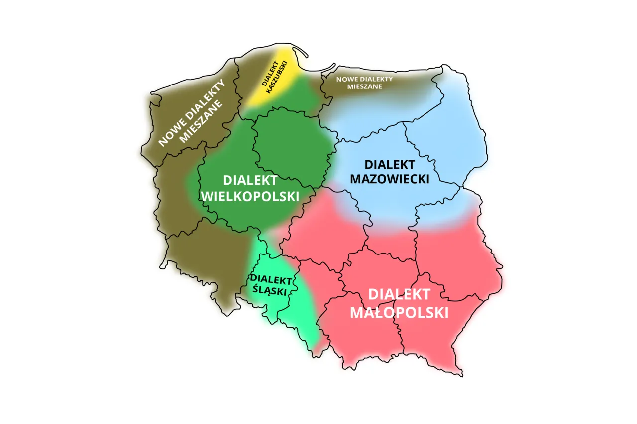 Mapa etnograficzna Kaszub i Pomorza