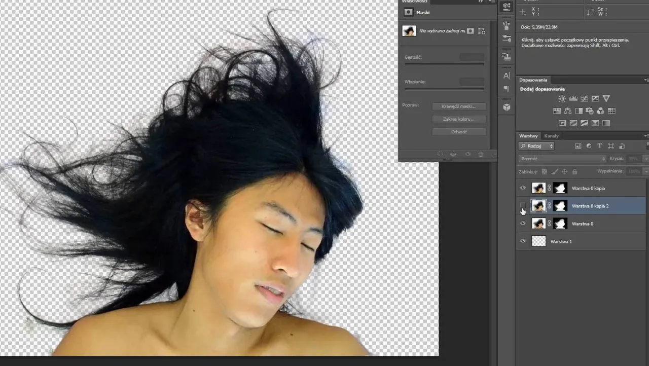 zaznaczanie fragmentu zdjęcia w photoshopie