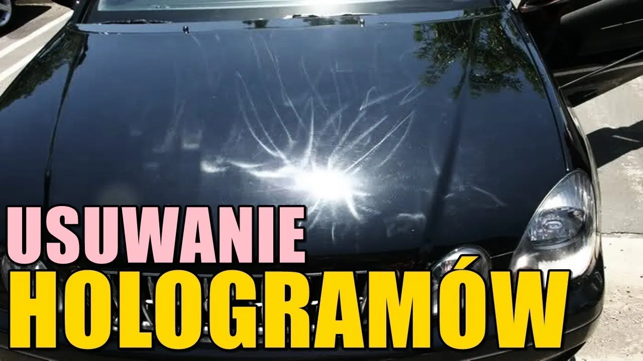 przegrzany lakier samochodowy hologramy