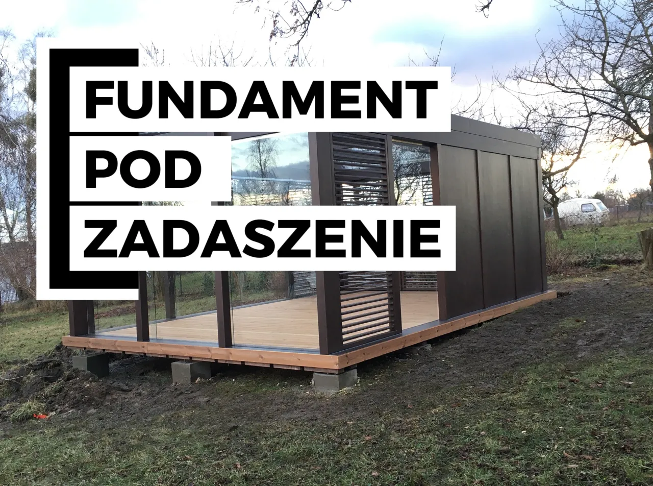 fundamenty pod zadaszenie tarasu