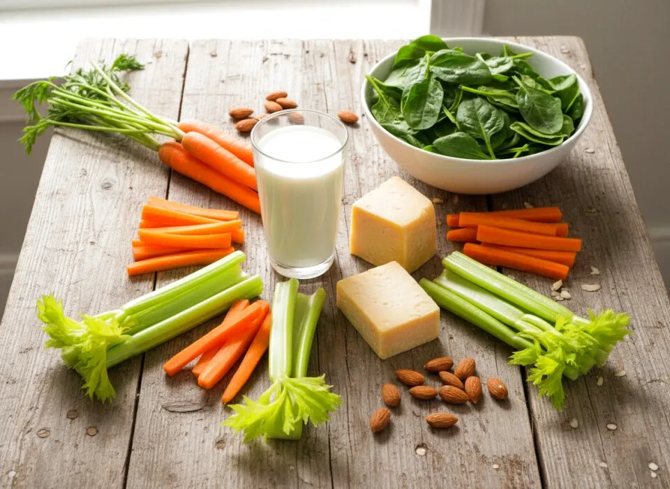 Produkty bogate w wapń, fosfor i witaminę D dla zdrowych zębów