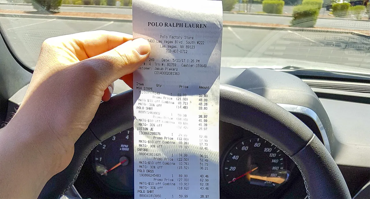 Paragon z Polo Ralph Lauren w Las Vegas. Warto kupić w USA markowe ubrania, bo ceny są atrakcyjne.