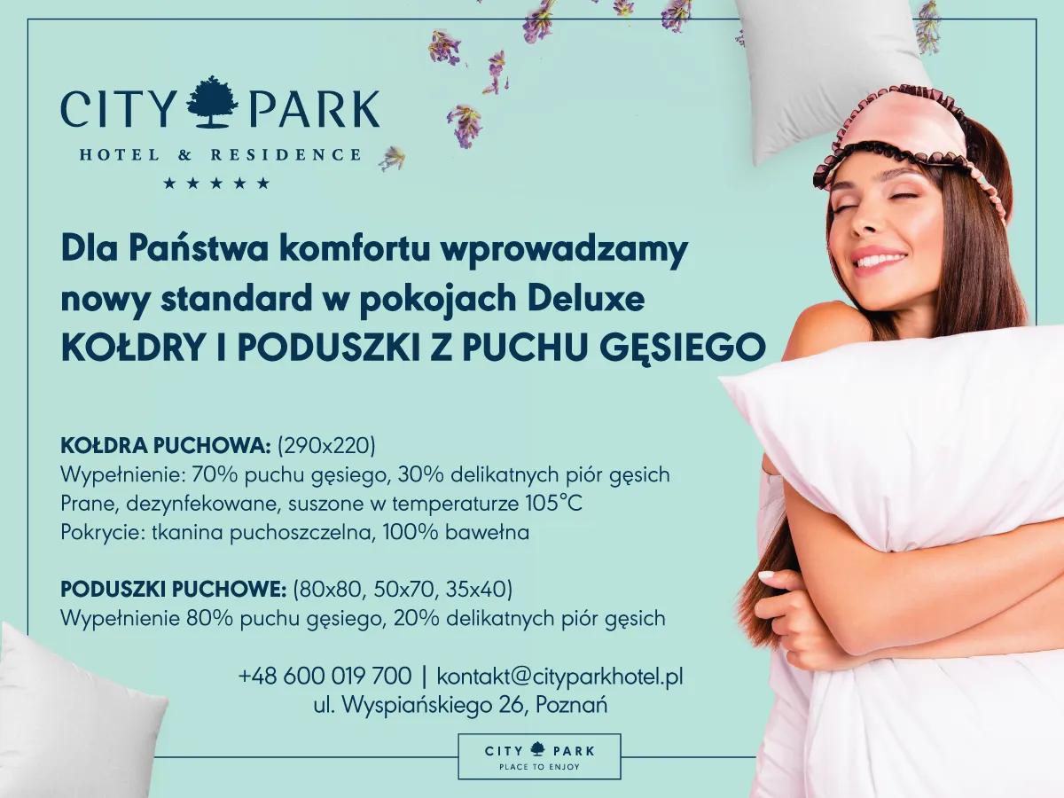 hotelowe menu poduszkowe przykłady