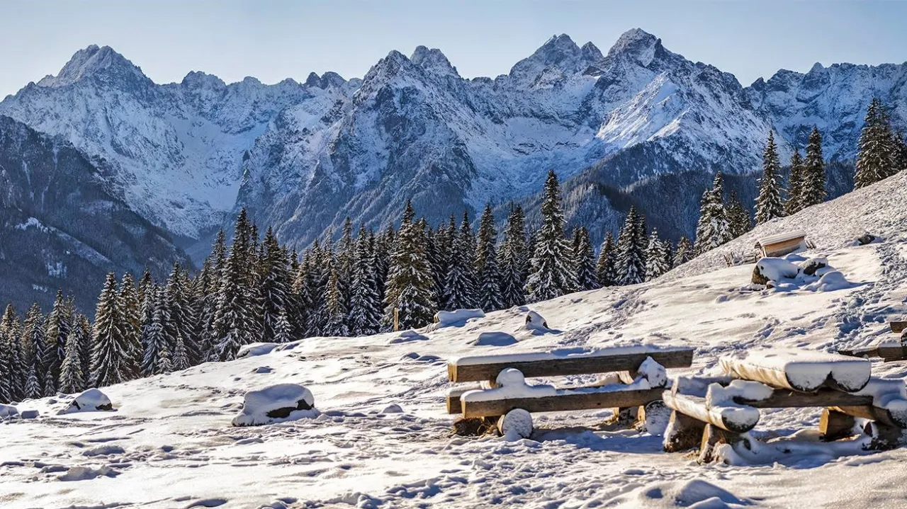 Tatry zimą szlaki śnieg