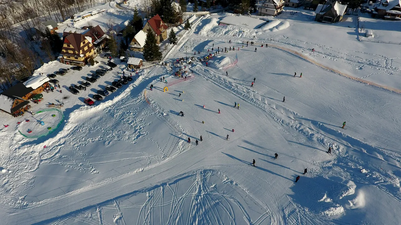 Budzowski Wierch stok narciarski widok