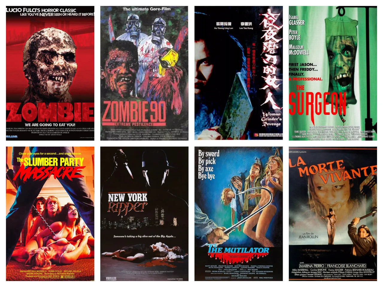 plakaty klasycznych filmów o zombie