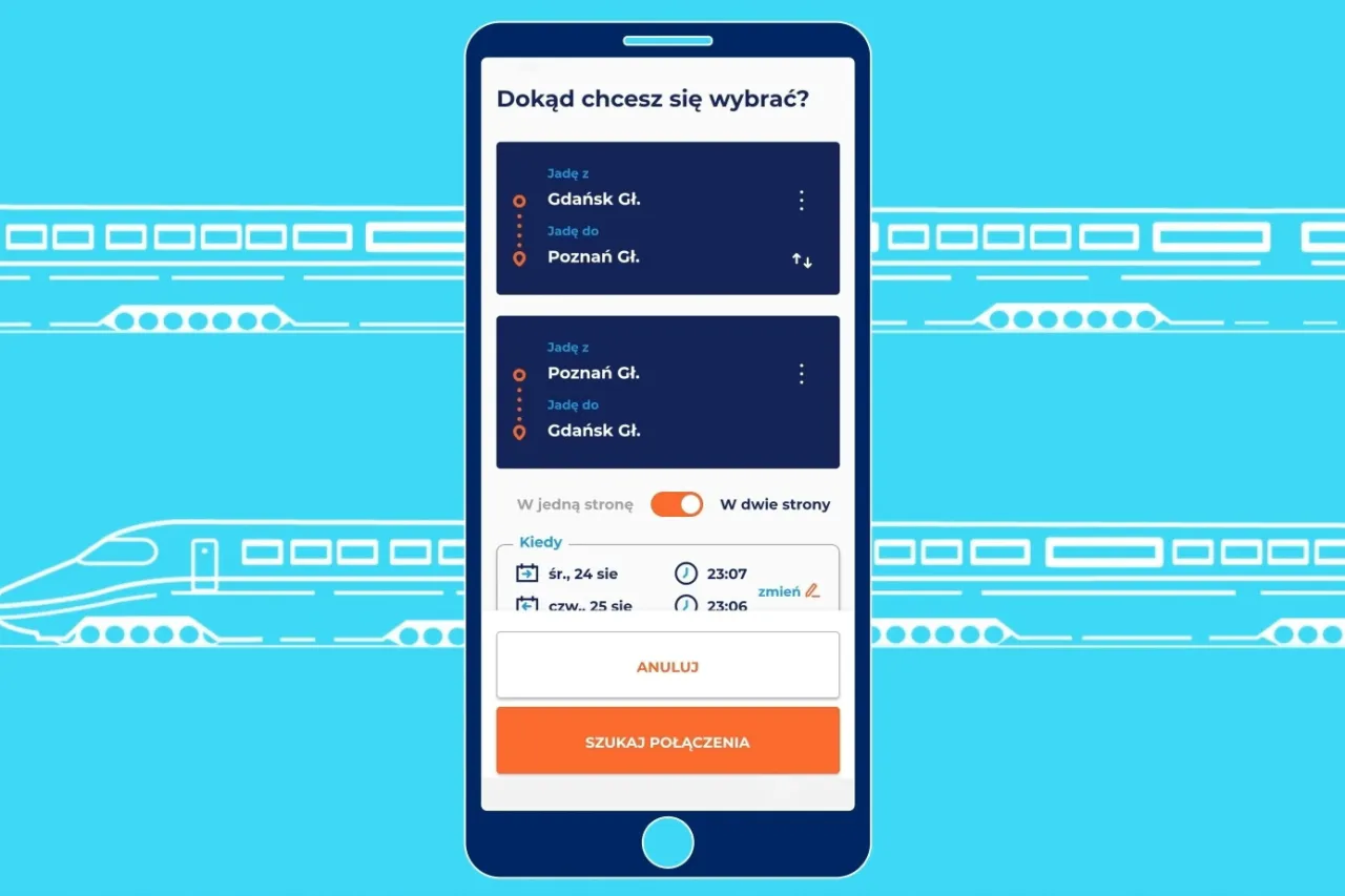 Aplikacja PKP Intercity Moje bilety