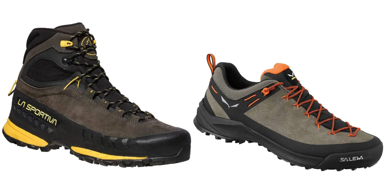 buty wysokie i niskie trekkingowe porównanie