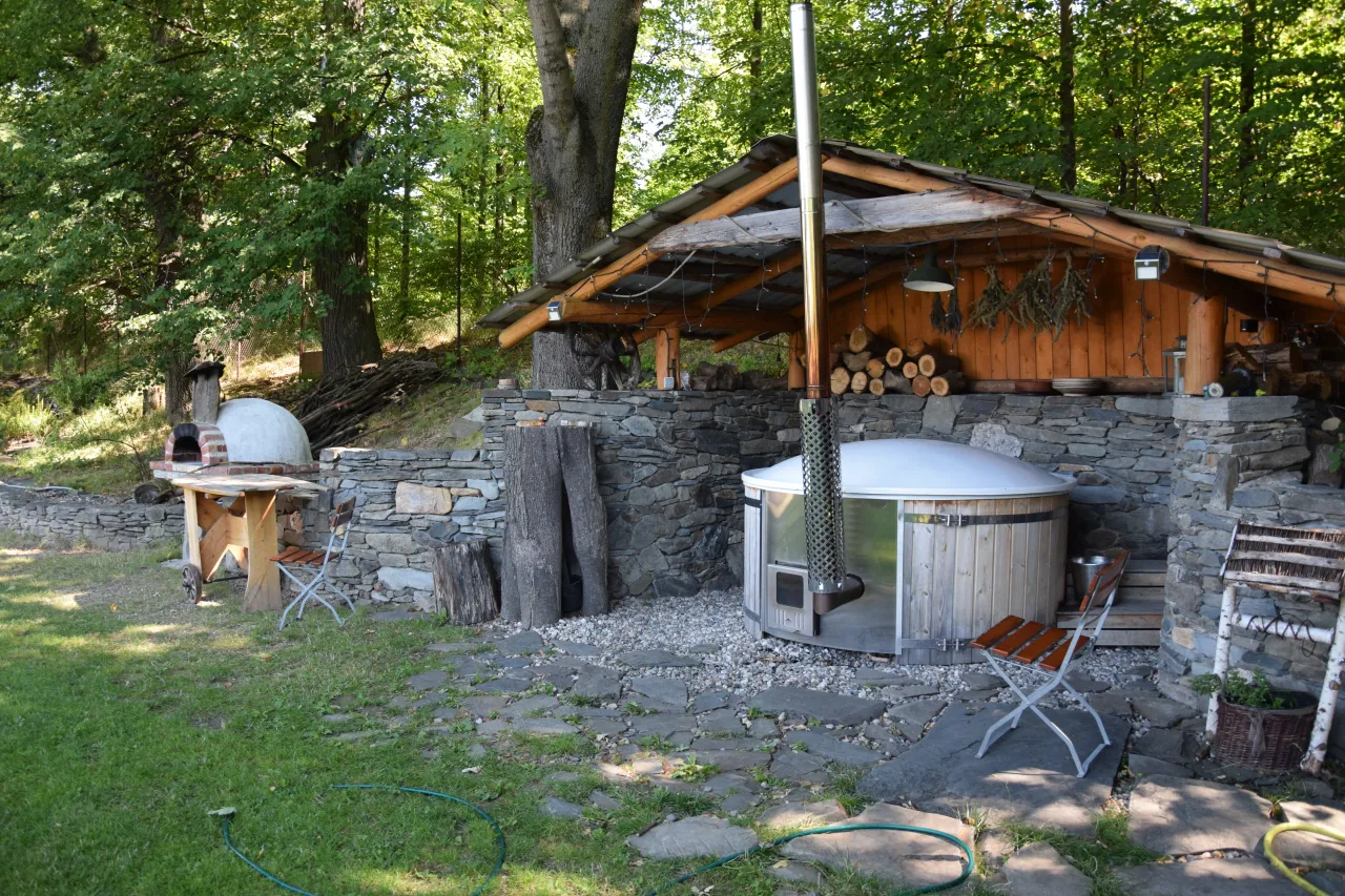 Bacówka Giemzików balia i ognisko