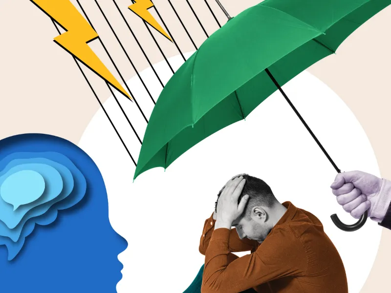 osoba dbająca o swoje zdrowie psychiczne, spokój