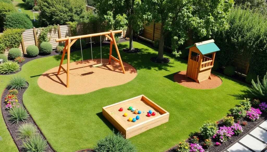 planowanie placu zabaw w ogrodzie