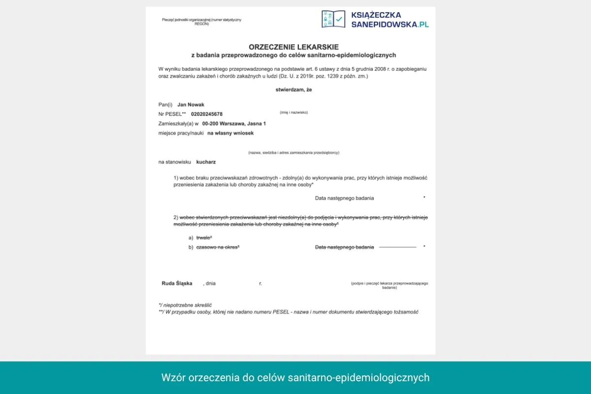 Badanie kału na nosicielstwo Salmonella Shigella ważność