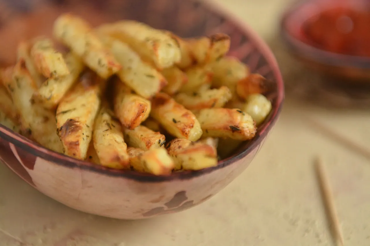 Frytki smażone na oliwie extra virgin