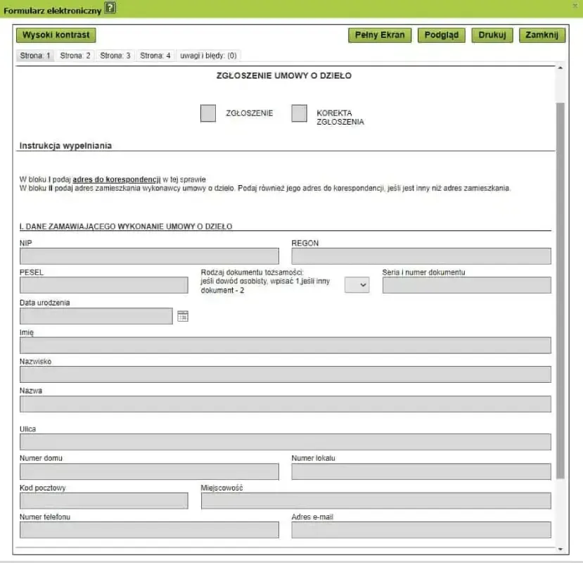 umowa o dzieło a ZUS